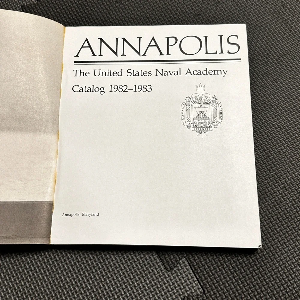 Vintage 1982-1983 United States Naval Academy Annapolis Catalog USNA Book